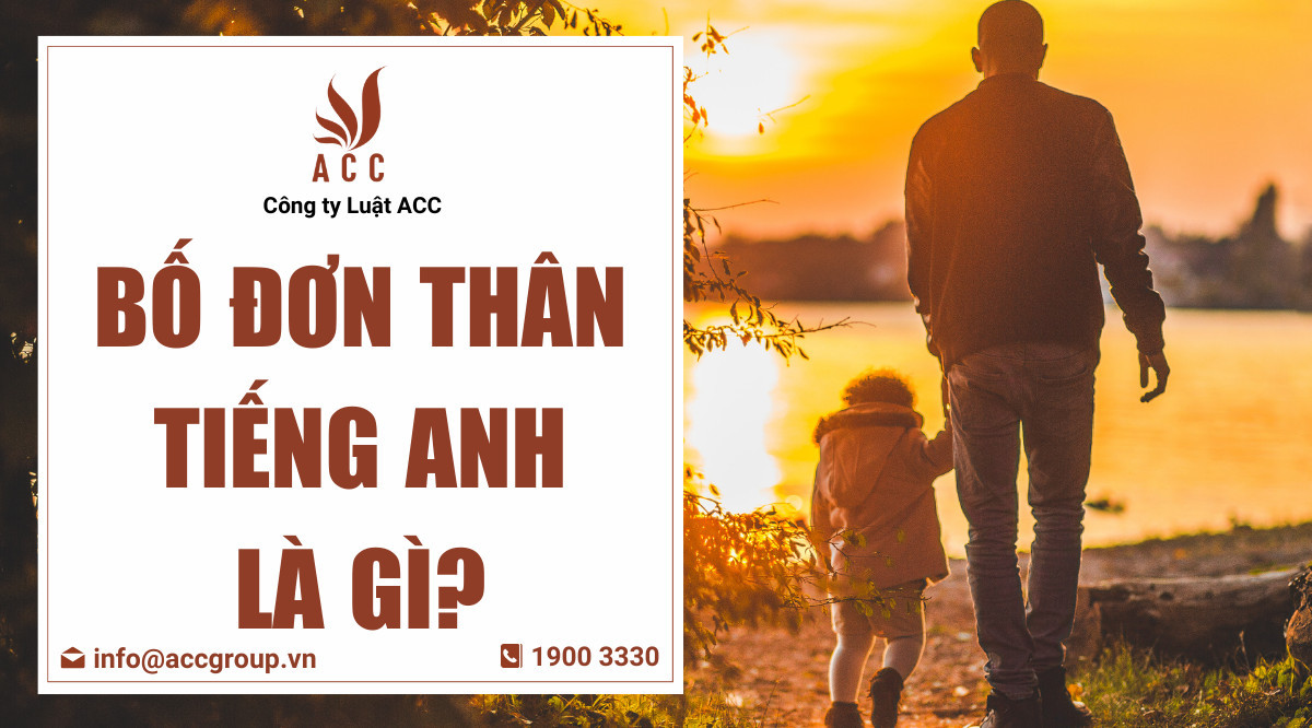 Bố đơn thân tiếng Anh là gì?