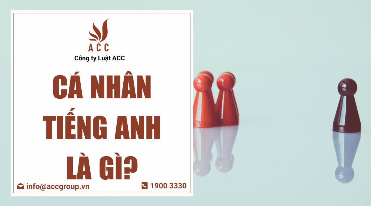 Cá nhân tiếng Anh là gì?