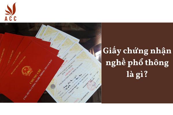 Giấy chứng nhận nghề phổ thông là gì?