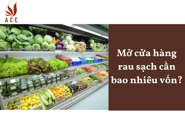 Mở cửa hàng rau sạch cần bao nhiêu vốn?