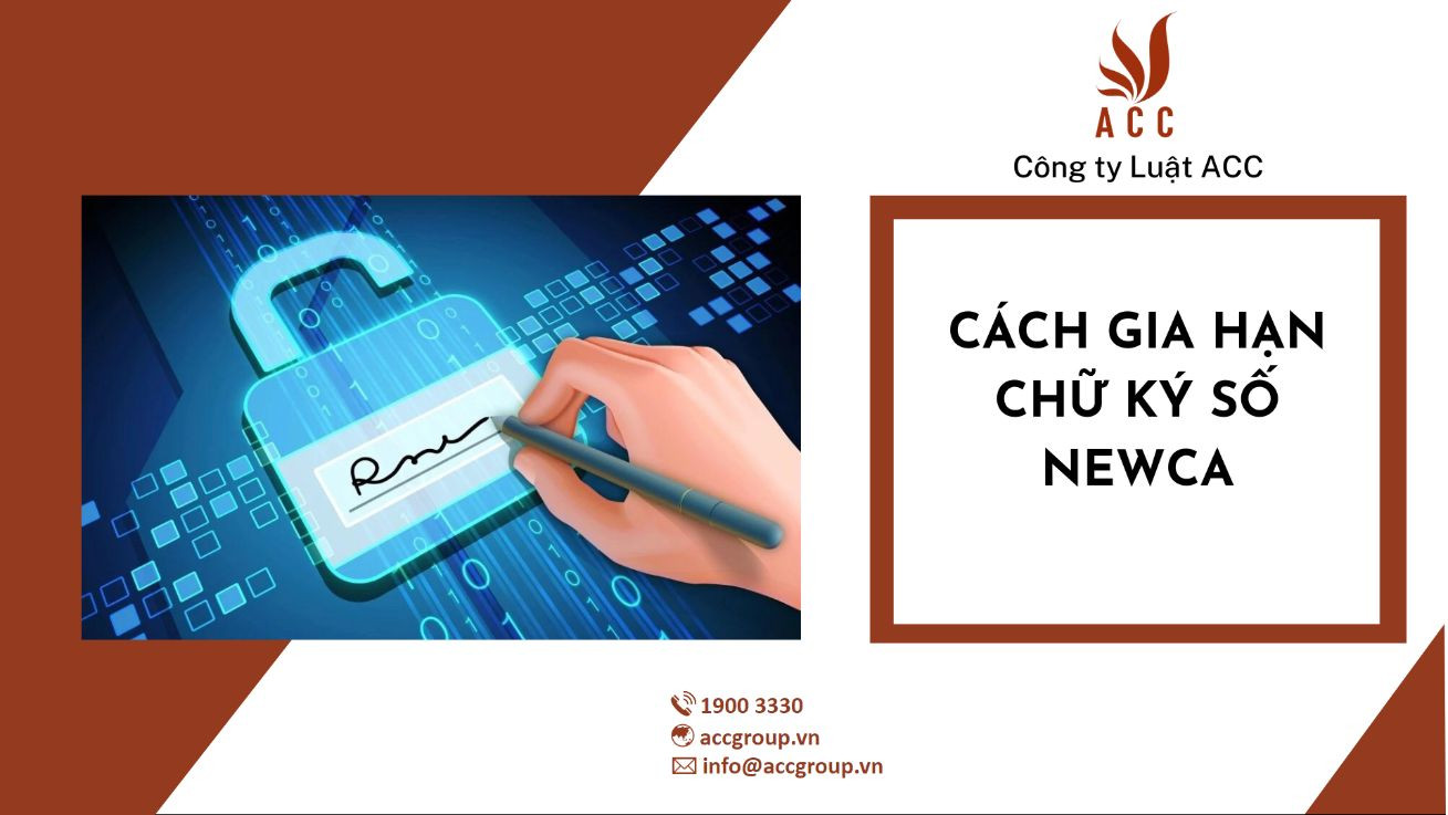 Cách gia hạn chữ ký số NewCA