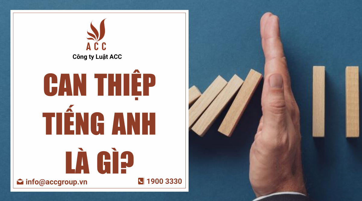 Can thiệp tiếng anh là gì?