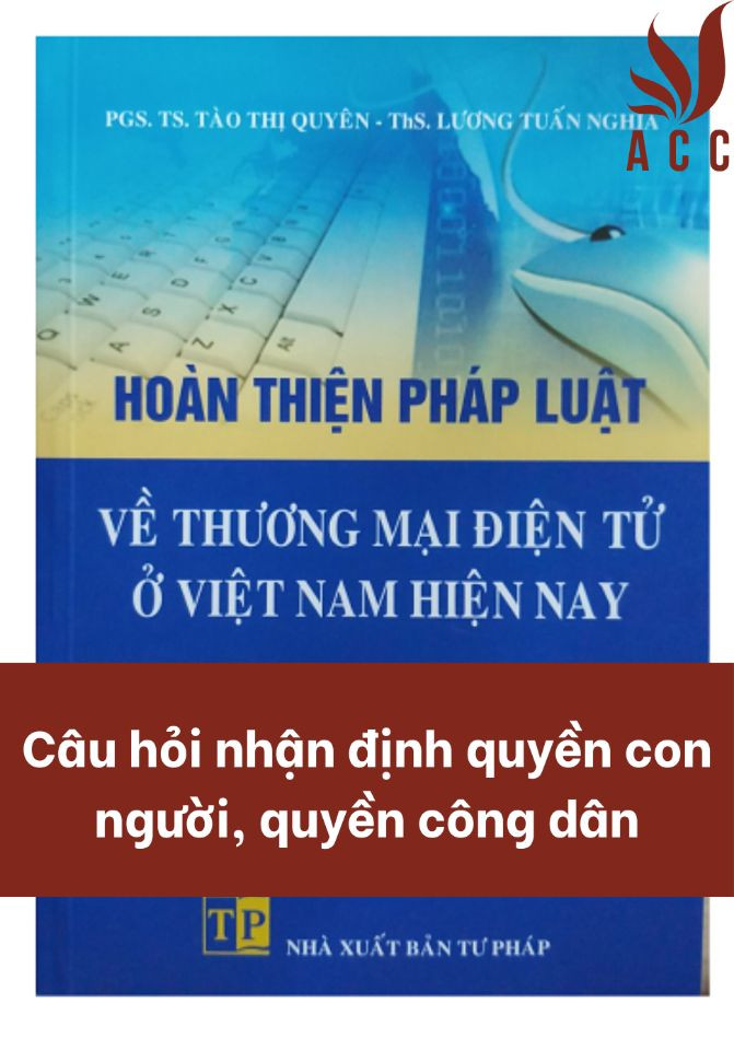 Câu hỏi nhận định về Thương mại điện tử (Có đáp án)