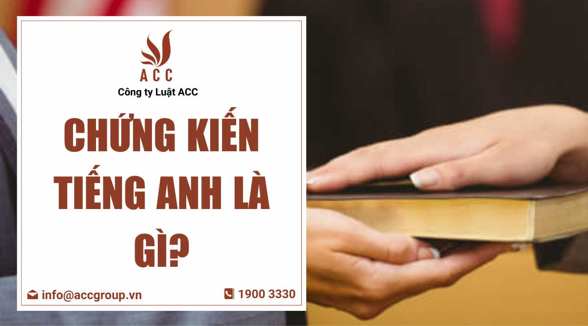 Chứng kiến tiếng Anh là gì?