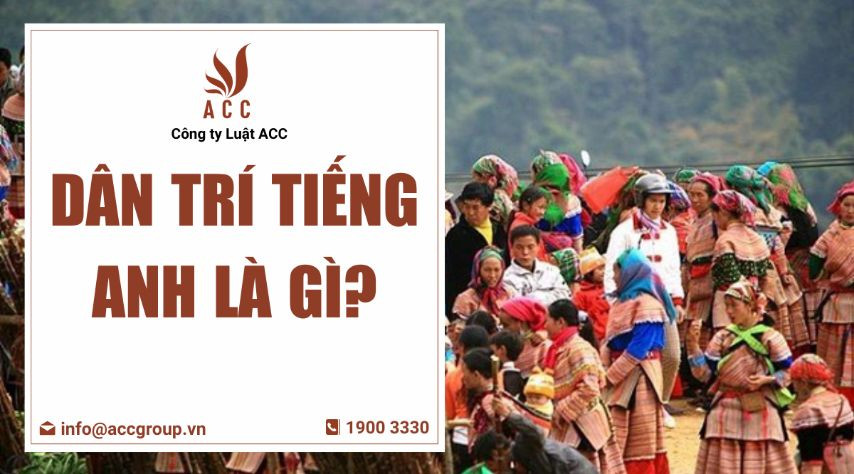 Dân trí tiếng Anh là gì?