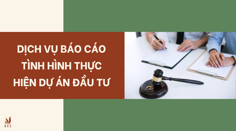 Dịch vụ báo cáo tình hình thực hiện dự án đầu tư