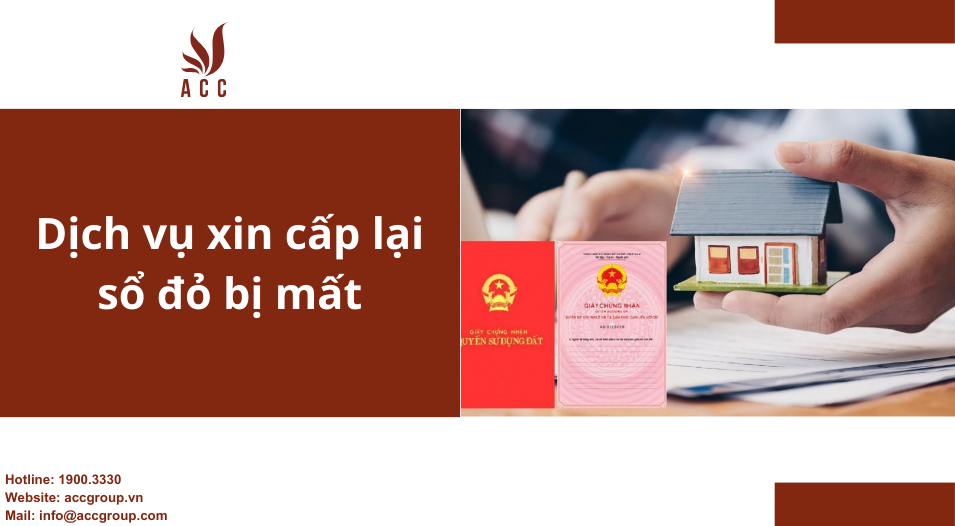 Dịch vụ xin cấp lại sổ đỏ bị mất 
