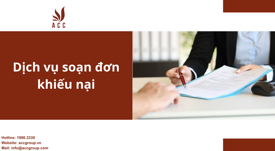 Dịch vụ soạn đơn khiếu nại