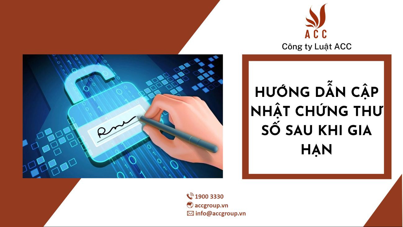 Hướng dẫn cập nhật chứng thư số sau khi gia hạn