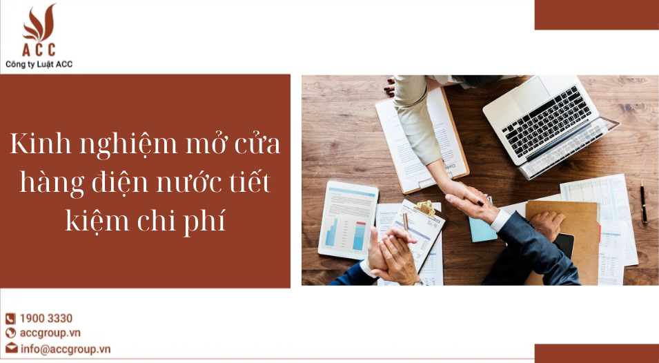 Kinh nghiệm mở cửa hàng điện nước tiết kiệm chi phí