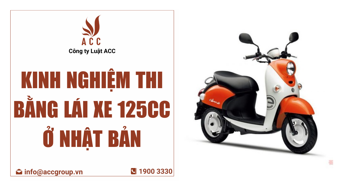 Kinh nghiệm thi bằng lái xe 125cc ở nhật bản