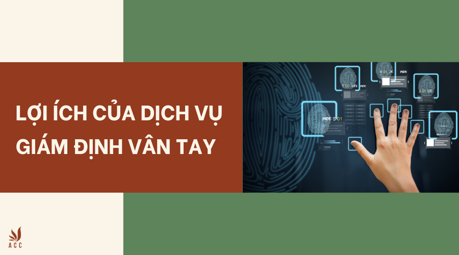 Lợi ích của dịch vụ giám định vân tay