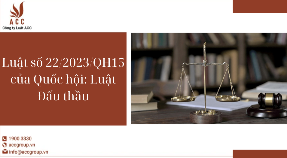 luật đấu thầu số 22/2023/qh15