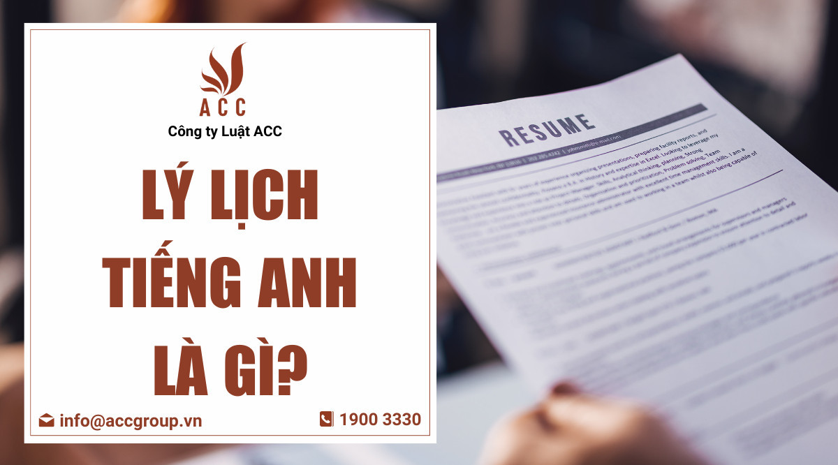 Lý lịch tiếng Anh là gì?