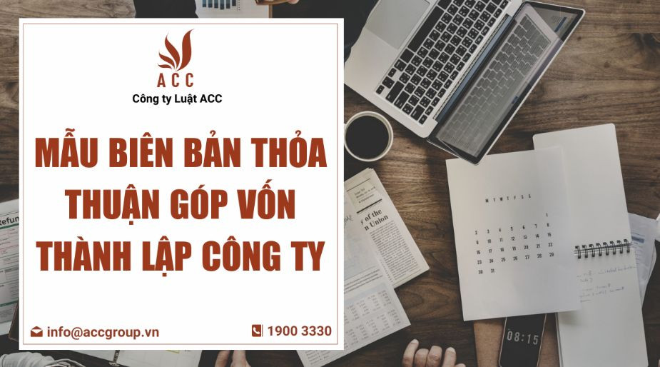 Mẫu biên bản thỏa thuận góp vốn thành lập công ty