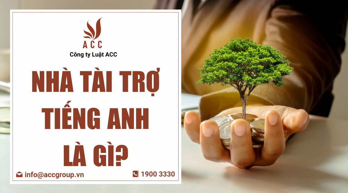 Nhà tài trợ tiếng Anh là gì?