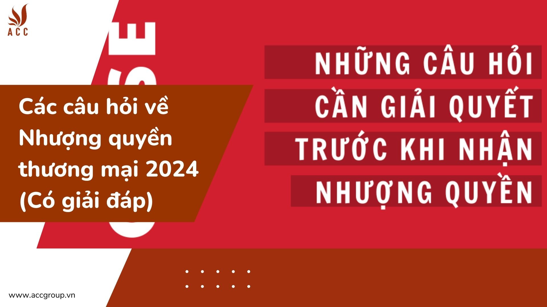 Các câu hỏi về Nhượng quyền thương mại 2024 (Có giải đáp) 