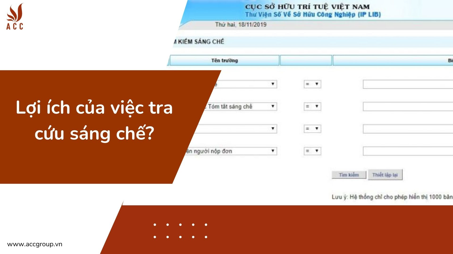 Lợi ích của việc tra cứu sáng chế?