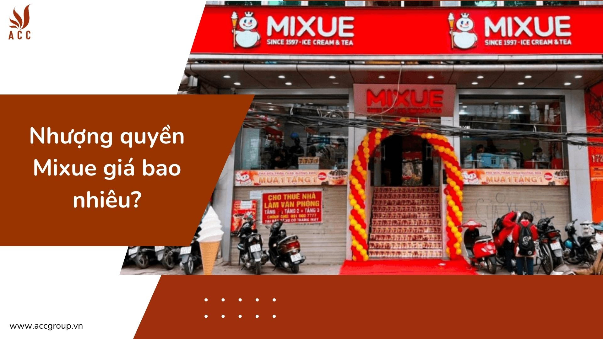 Nhượng quyền Mixue giá bao nhiêu?