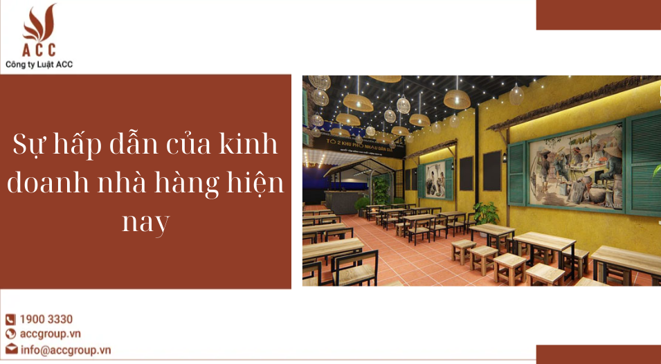 Sự hấp dẫn của kinh doanh nhà hàng hiện nay