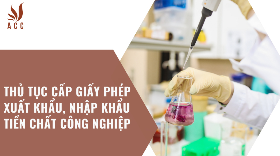 Thủ tục cấp giấy phép xuất khẩu, nhập khẩu tiền chất công nghiệp