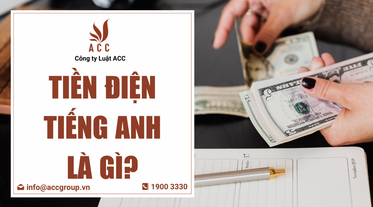 Tiền điện tiếng Anh là gì?