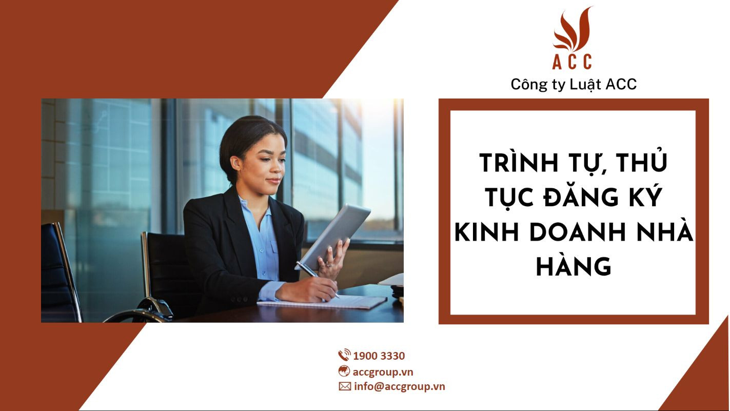 Trình tự, thủ tục đăng ký kinh doanh nhà hàng