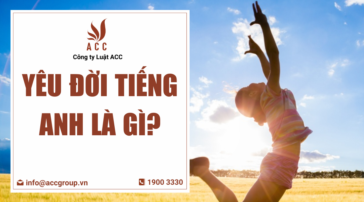 Yêu đời tiếng Anh là gì?