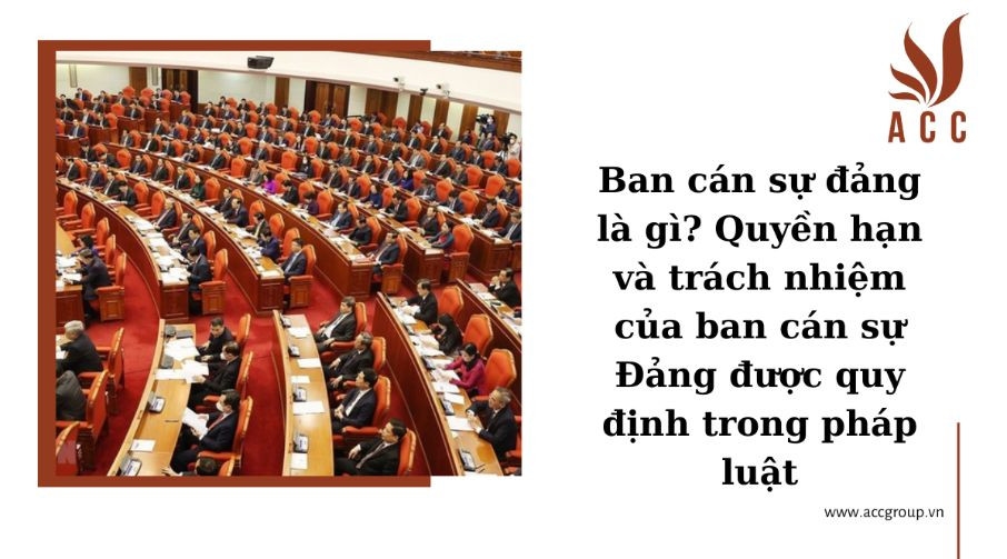 Ban cán sự đảng là gì? Quyền hạn và trách nhiệm của ban cán sự Đảng được quy định trong pháp luật