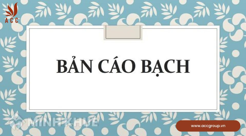Bản cáo bạch cần có chữ ký của ai?