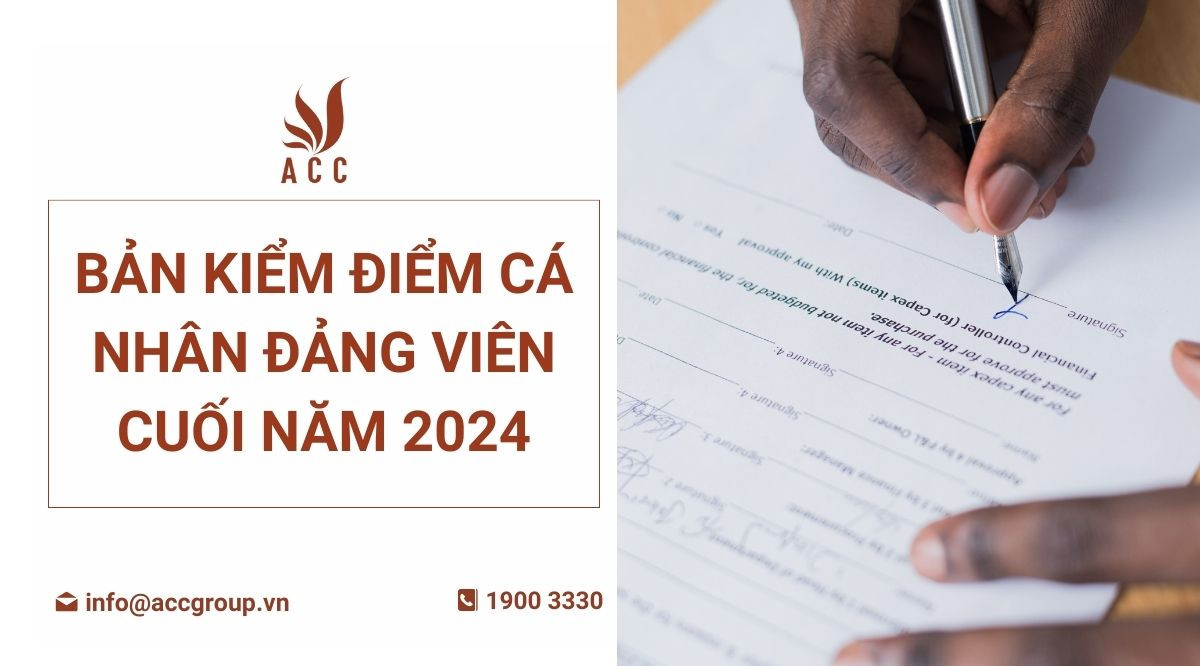 Bản kiểm điểm cá nhân đảng viên cuối năm 2024