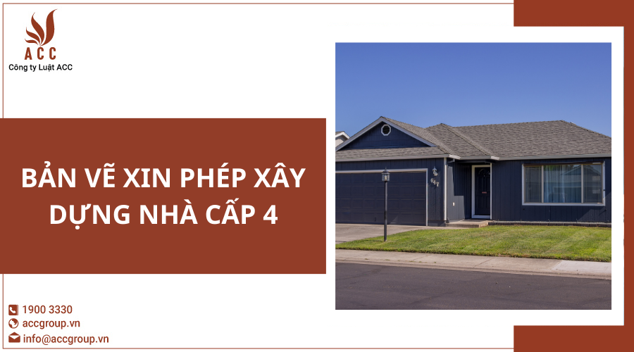 Bản vẽ xin phép xây dựng nhà cấp 4 2024