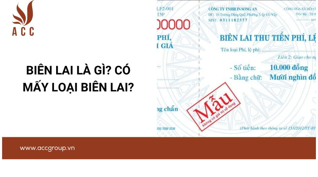 Biên lai là gì? Có mấy loại biên lai?