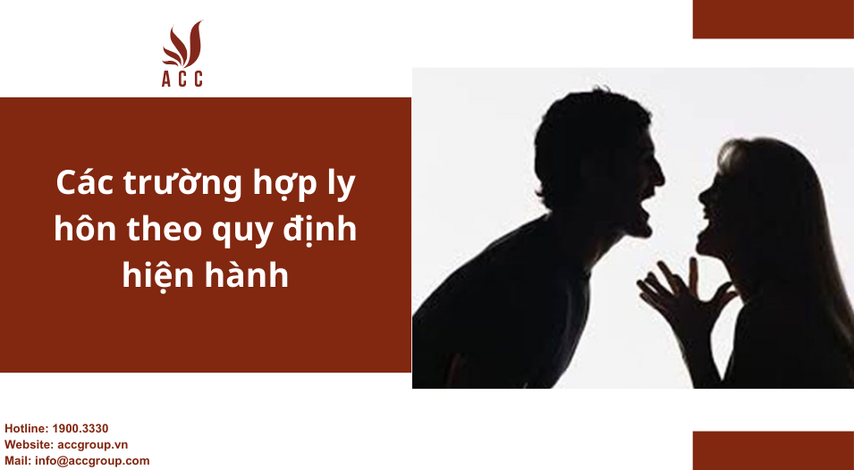 Các trường hợp ly hôn theo quy định hiện hành
