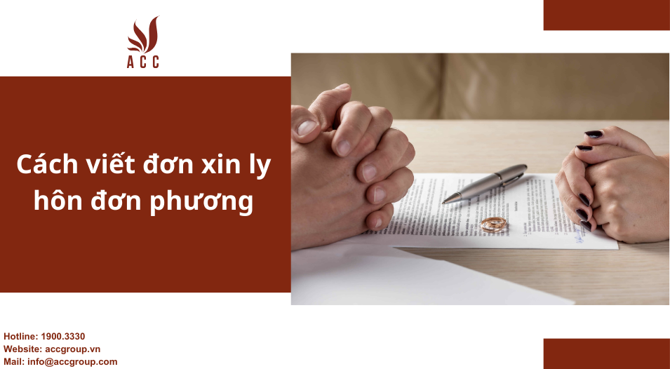 Cách viết đơn xin ly hôn đơn phương