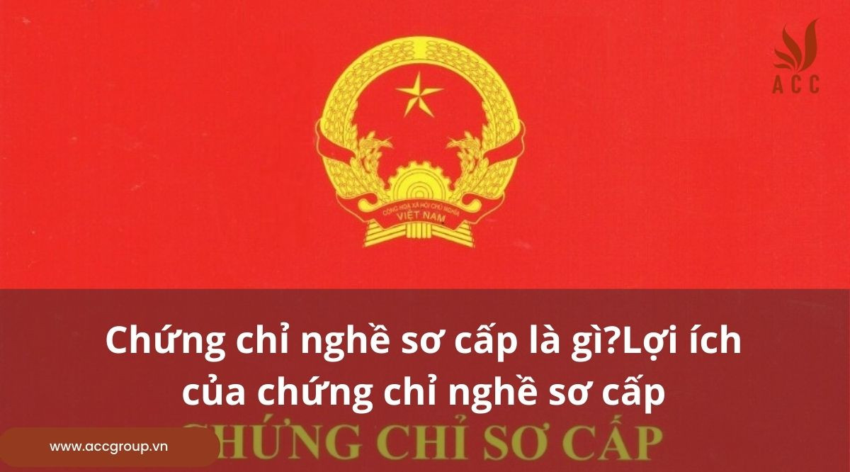 Chứng chỉ nghề sơ cấp là gì?Lợi ích của chứng chỉ nghề sơ cấp