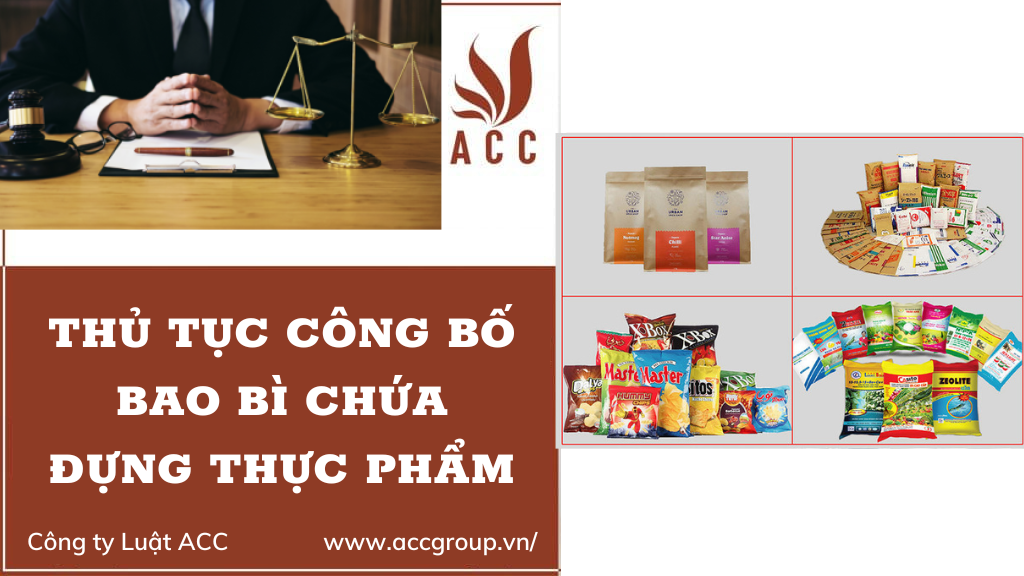 Thủ tục công bố bao bì chứa đựng thực phẩm