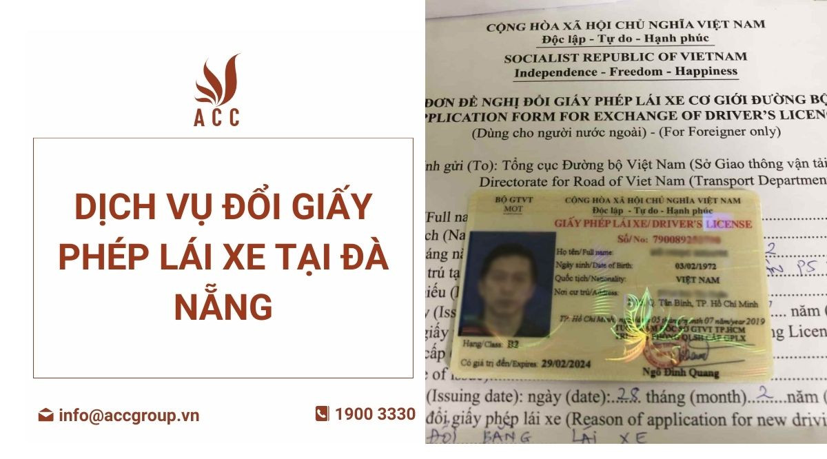 Dịch vụ đổi giấy phép lái xe tại Đà Nẵng