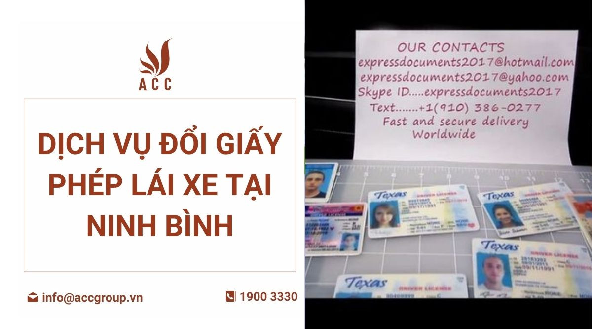 Dịch vụ đổi giấy phép lái xe tại Ninh Bình