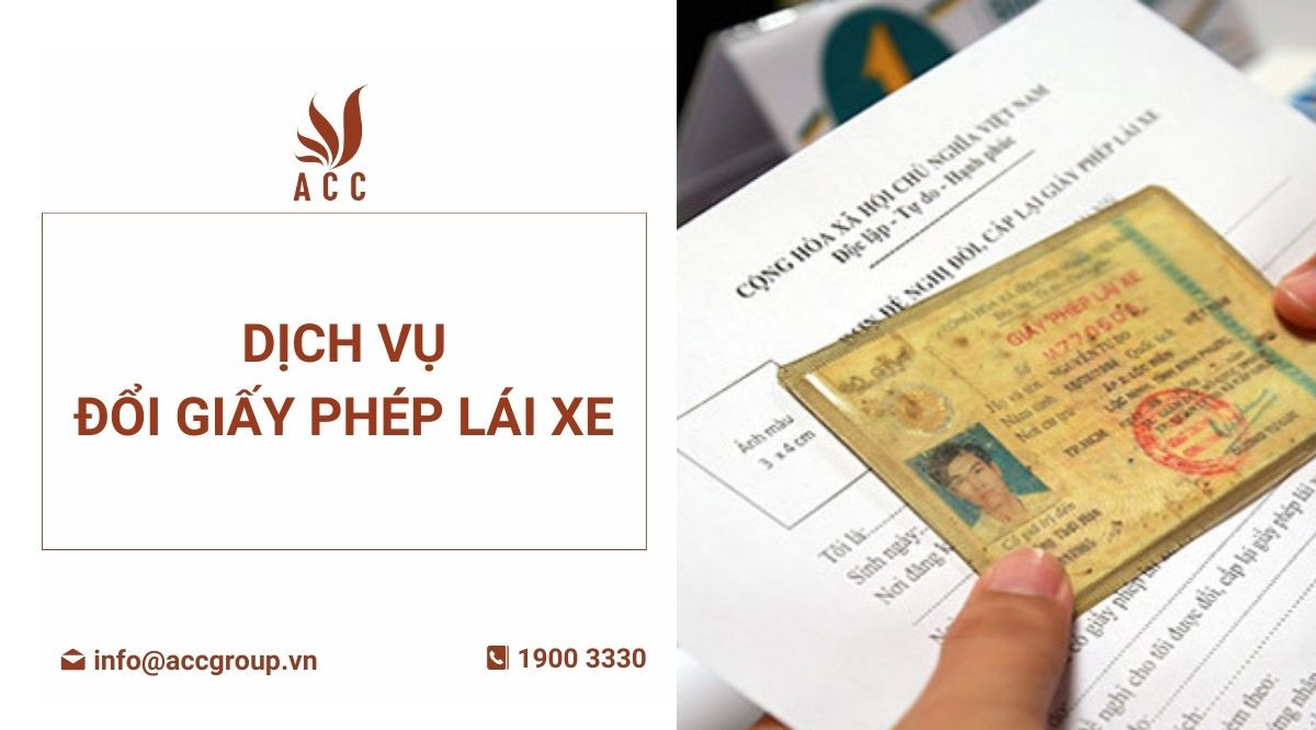 Dịch vụ đổi giấy phép lái xe