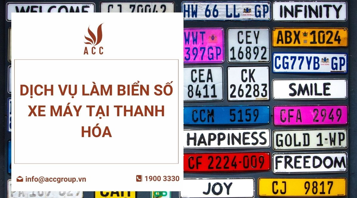 Dịch vụ làm biển số xe máy tại Thanh Hóa