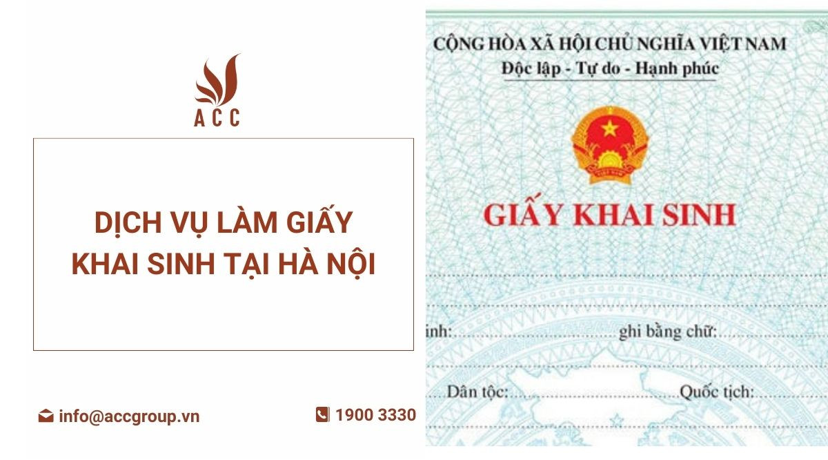 Dịch vụ làm giấy khai sinh tại Hà Nội