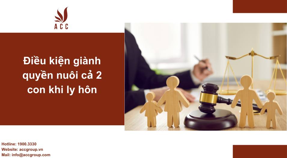 Điều kiện giành quyền nuôi cả 2 con khi ly hôn