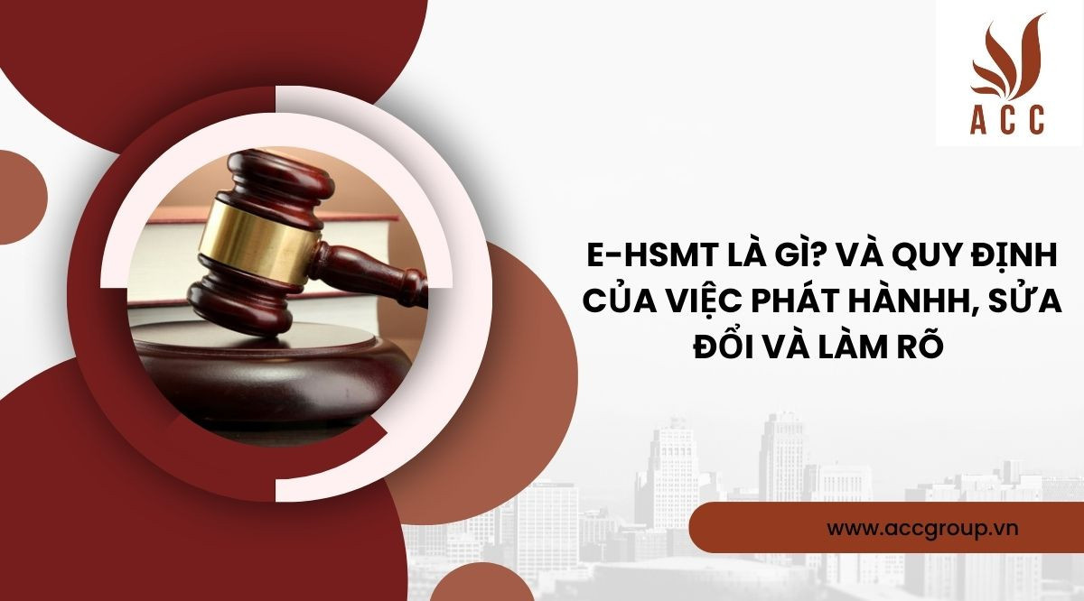 E-HSMT là gì? Và quy định của việc phát hànhh, sửa đổi và làm rõ