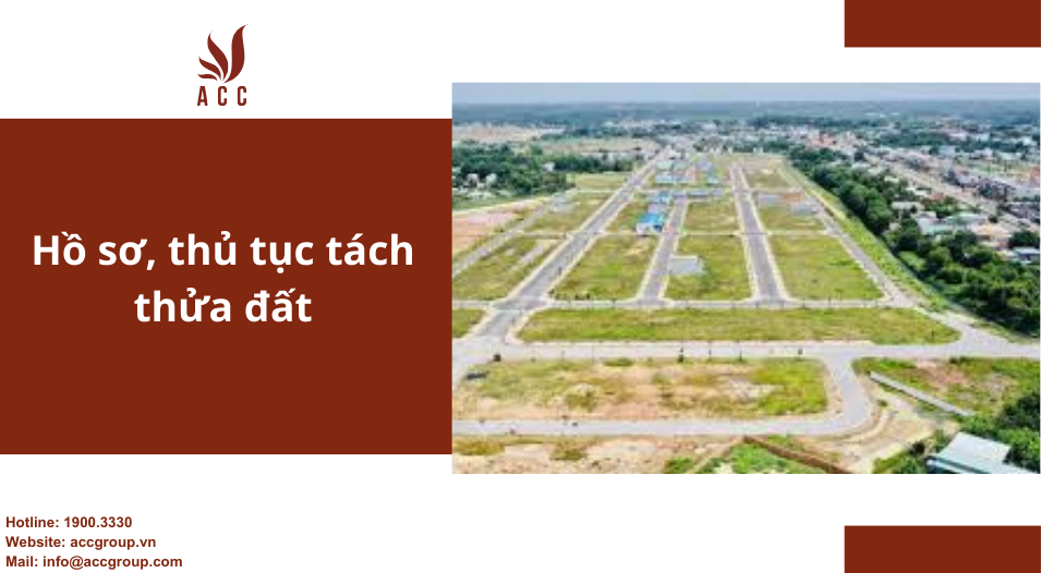 Hồ sơ, thủ tục tách thửa đất