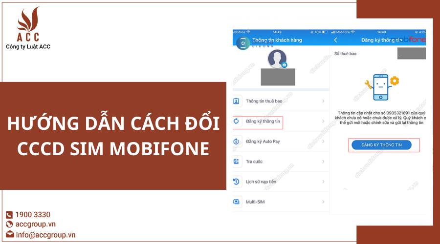 Hướng dẫn cách đổi CCCD sim mobifone