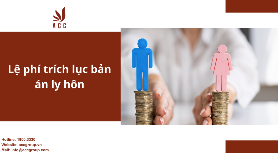 Lệ phí trích lục bản án ly hôn