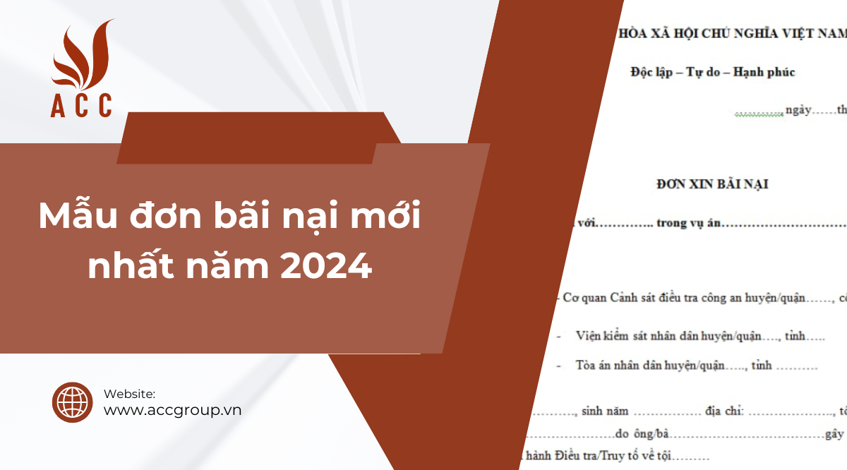 Mẫu đơn bãi nại mới nhất 2024