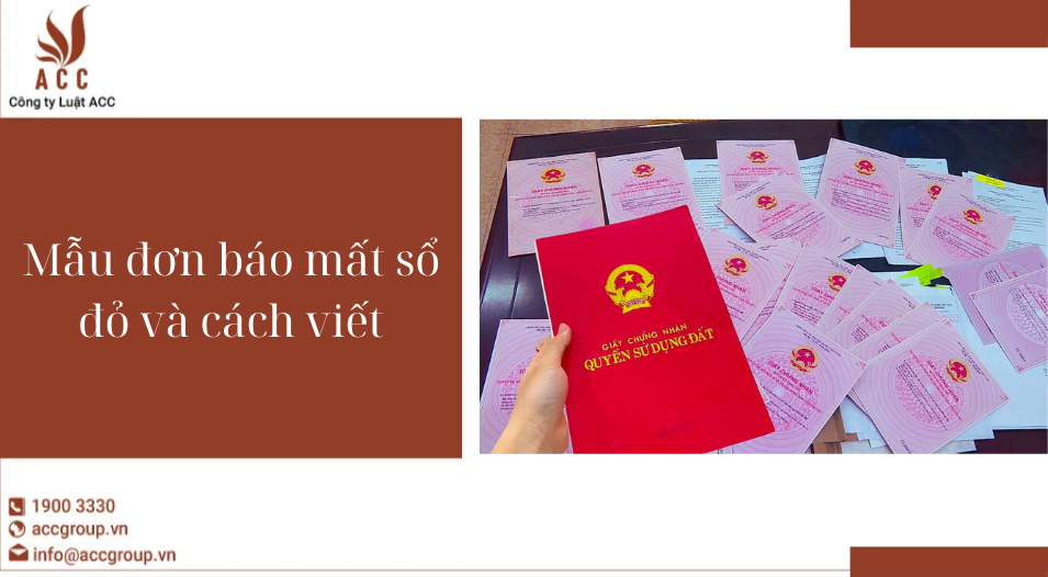 Mẫu đơn báo mất sổ đỏ và cách viết