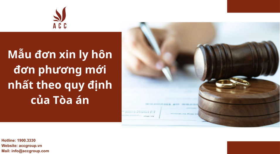 Mẫu đơn xin ly hôn đơn phương mới nhất theo quy định của Tòa án